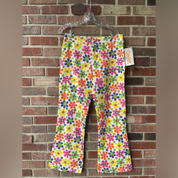 VTG Chriel Groovy Floral Pants Sz L  NWT - Picture 3 of 11